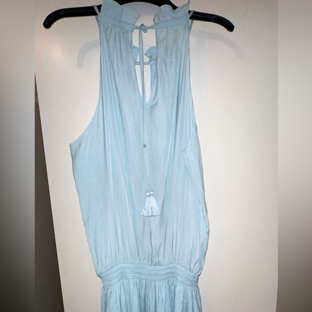 Ramy Brook loose-fitting bodice, comfortably cinched waist, halter top dress - Picture 5 of 5